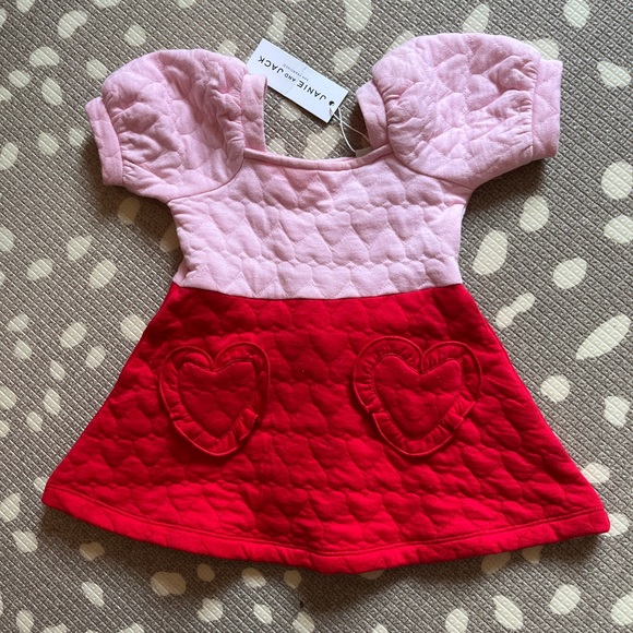 Janie and Jack Heart Dress 6-12 months NWT - Picture 2 of 4